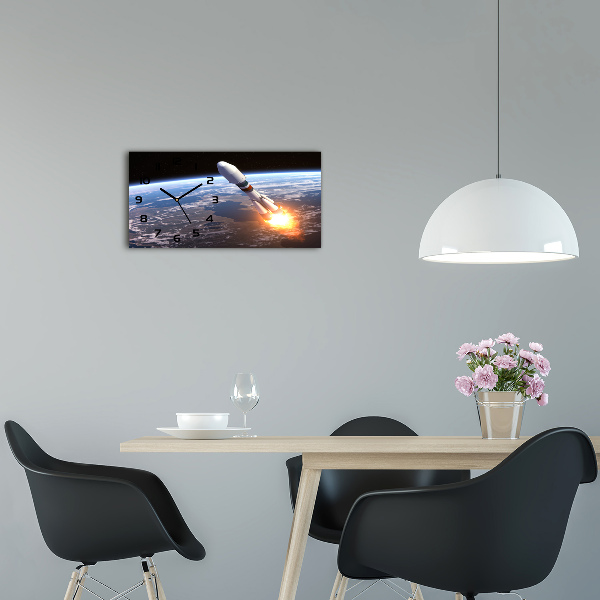 Reloj rectangular Cohete espacial