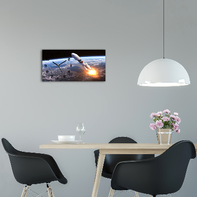 Reloj rectangular Cohete espacial