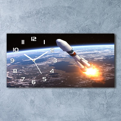 Reloj rectangular Cohete espacial