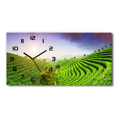 Reloj rectangular Plantación de té