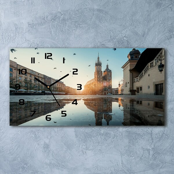 Reloj de cristal horizontal Cracovia, polonia