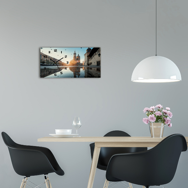 Zegar ścienny szklany cichy Kraków Polska
