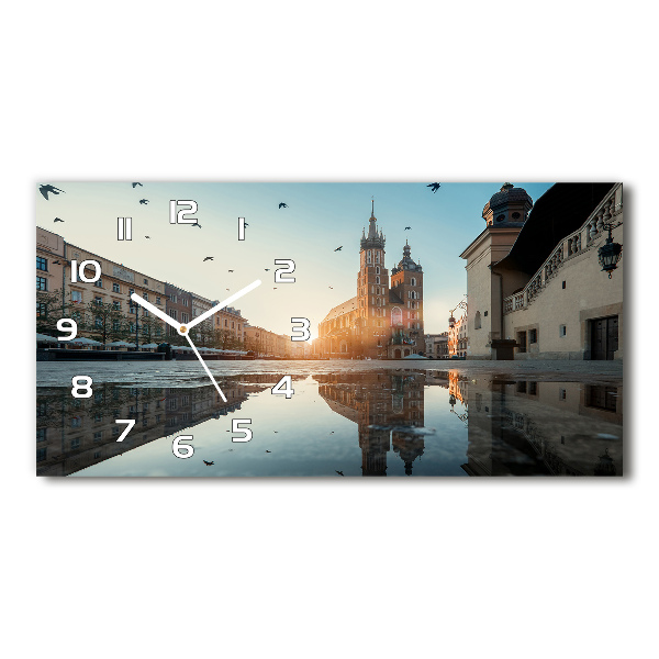 Reloj de cristal horizontal Cracovia, polonia
