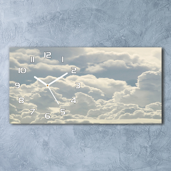 Reloj horizontal Nubes