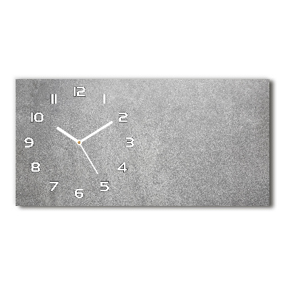 Reloj de cristal horizontal Pared gris