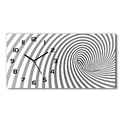 Reloj rectangular Espiral rayada