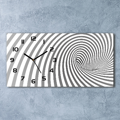 Reloj rectangular Espiral rayada