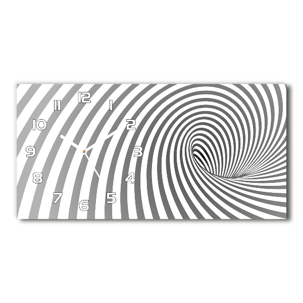 Reloj rectangular Espiral rayada