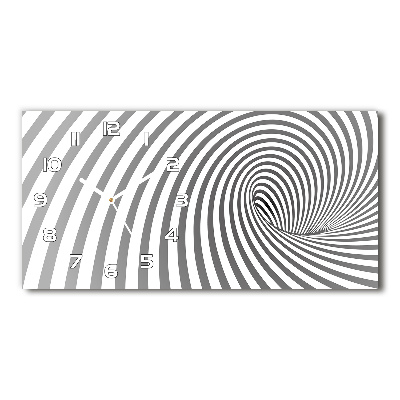 Reloj rectangular Espiral rayada