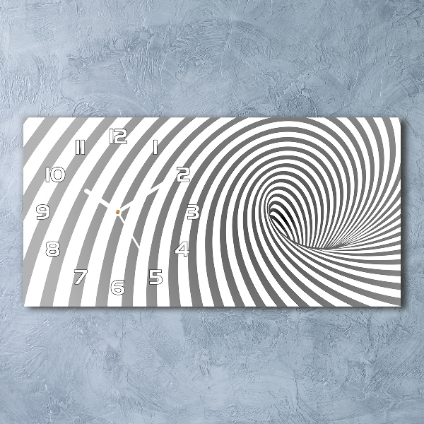 Reloj rectangular Espiral rayada