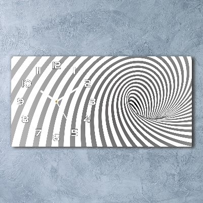 Reloj rectangular Espiral rayada