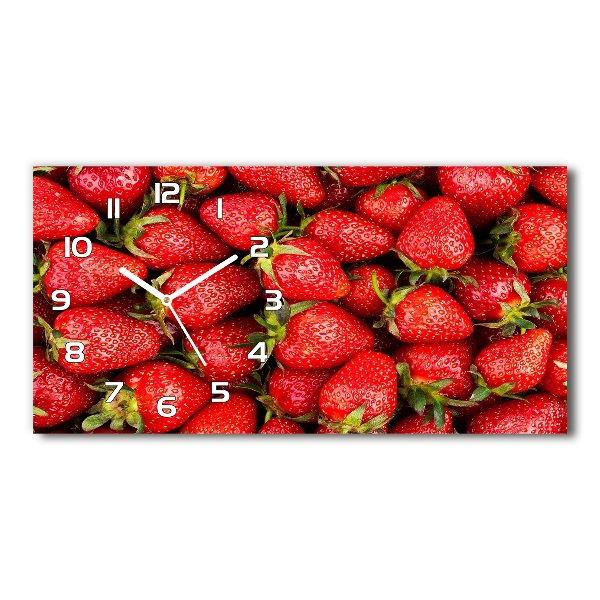Reloj de cristal horizontal Fresas