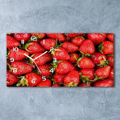 Reloj de cristal horizontal Fresas
