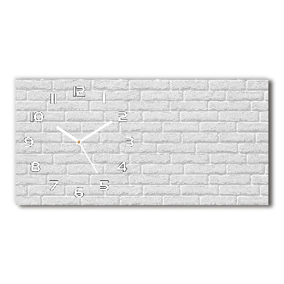 Reloj de cristal horizontal Pared de ladrillos