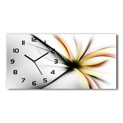 Reloj rectangular Flor abstracta