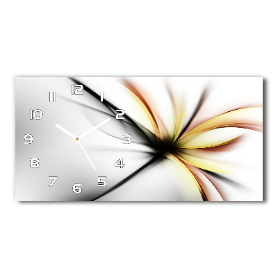 Reloj rectangular Flor abstracta