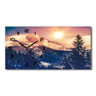 Reloj horizontal Montañas de colorado