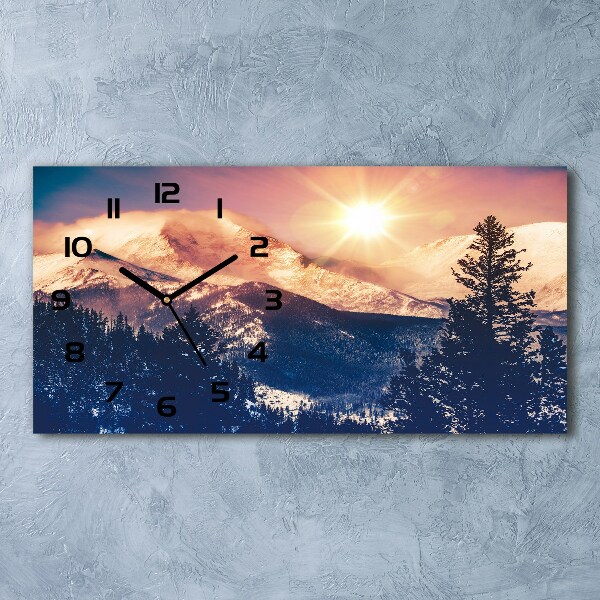 Reloj horizontal Montañas de colorado