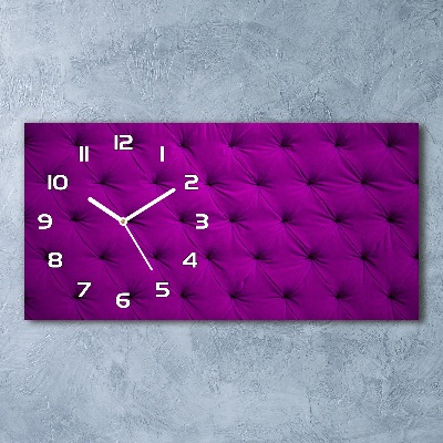 Reloj rectangular Pared de terciopelo