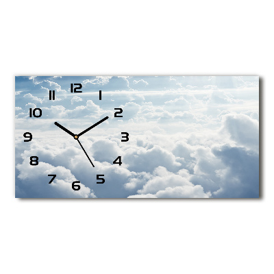 Reloj rectangular Nubes a vista de pájaro