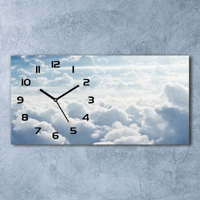 Reloj rectangular Nubes a vista de pájaro