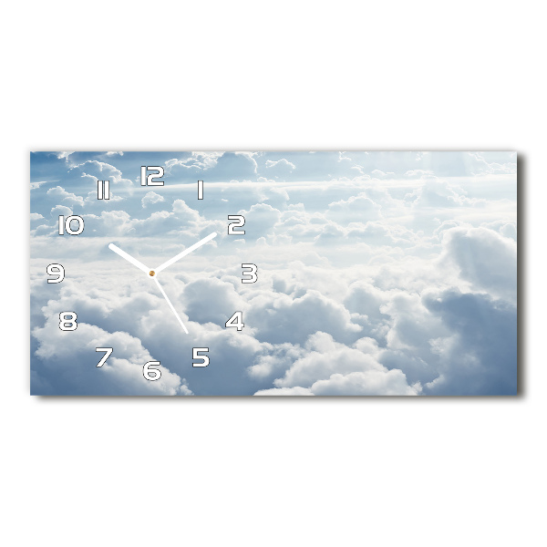 Reloj rectangular Nubes a vista de pájaro