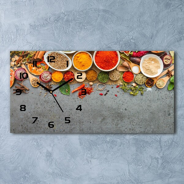 Reloj de cristal horizontal Mezcla de especias