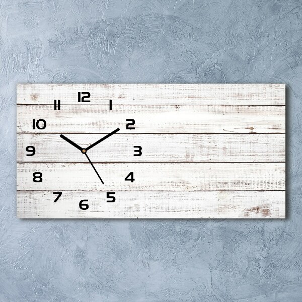Reloj horizontal Pared de madera