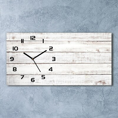Reloj horizontal Pared de madera