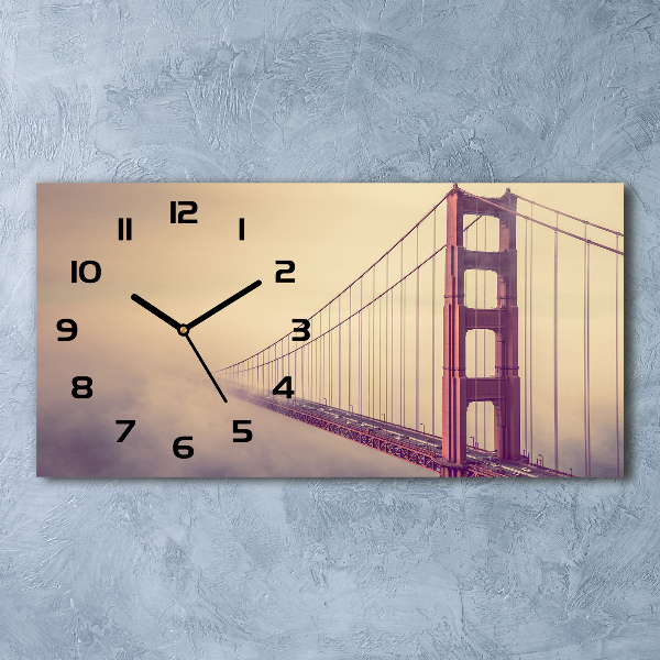 Reloj de cristal horizontal Puente de san francisco