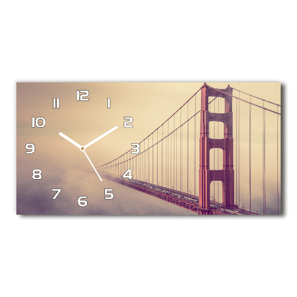 Reloj de cristal horizontal Puente de san francisco