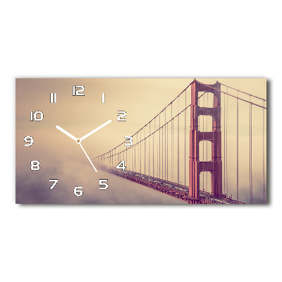Reloj de cristal horizontal Puente de san francisco
