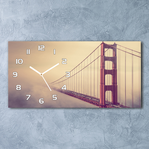 Reloj de cristal horizontal Puente de san francisco