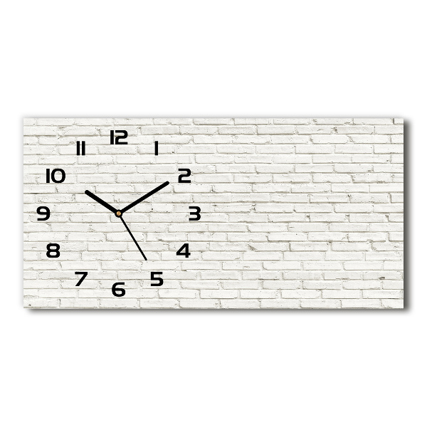Reloj rectangular Pared de ladrillos