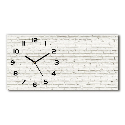 Reloj rectangular Pared de ladrillos