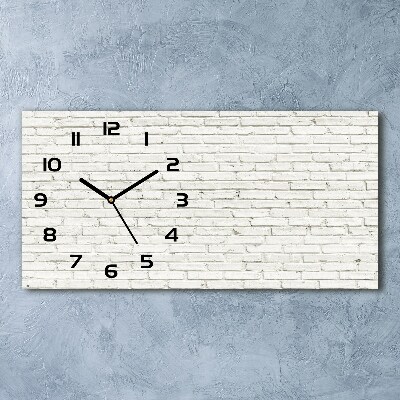 Reloj rectangular Pared de ladrillos
