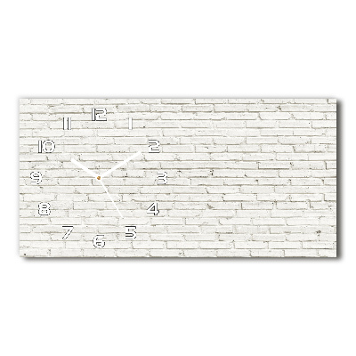 Reloj rectangular Pared de ladrillos