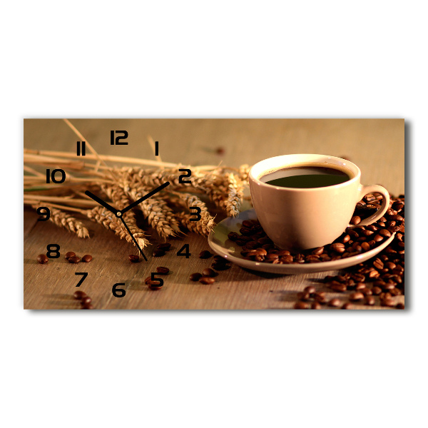 Reloj rectangular Café aromático