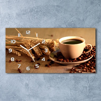 Reloj rectangular Café aromático