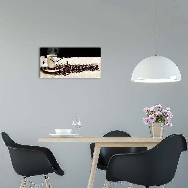 Reloj horizontal Café aromático