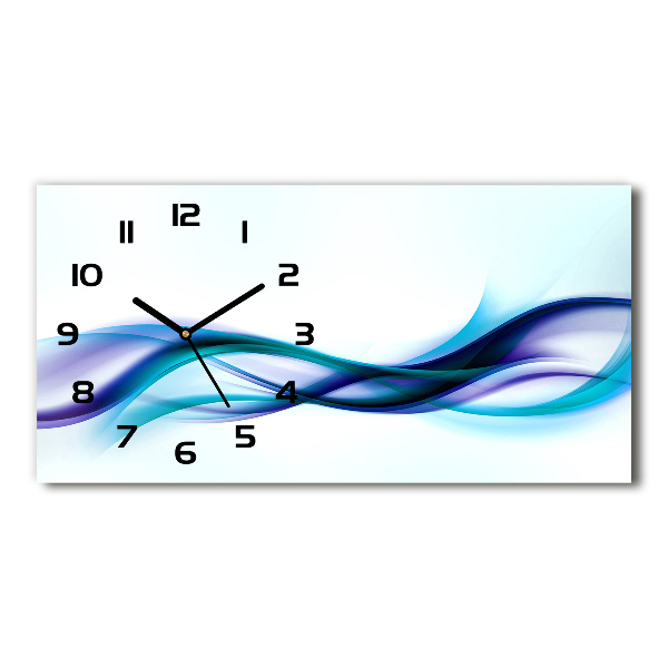 Reloj de cristal horizontal Ondas abstractas