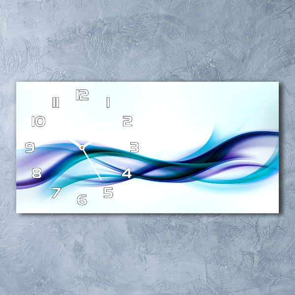 Reloj de cristal horizontal Ondas abstractas