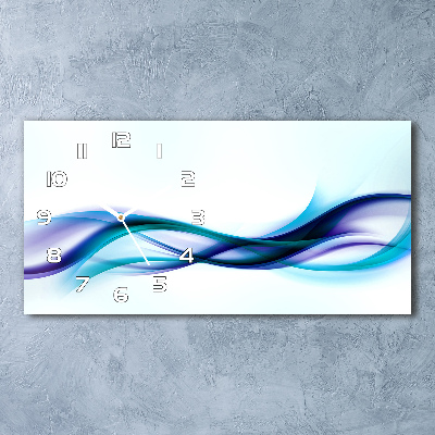 Reloj de cristal horizontal Ondas abstractas