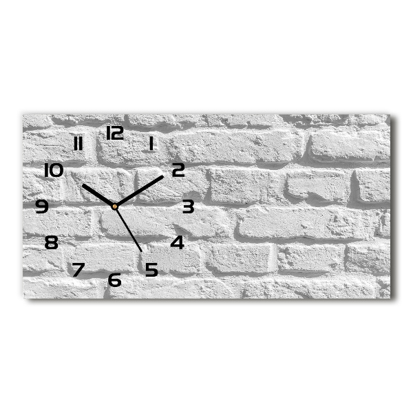 Reloj rectangular Pared de ladrillos