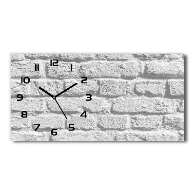 Reloj rectangular Pared de ladrillos