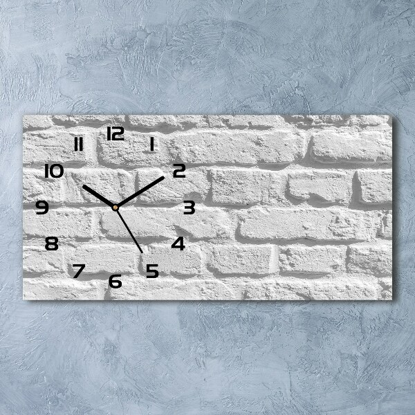 Reloj rectangular Pared de ladrillos