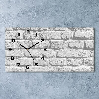 Reloj rectangular Pared de ladrillos