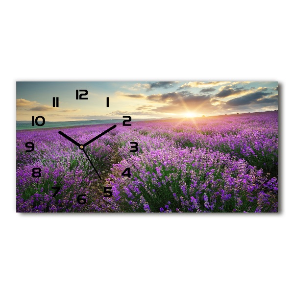 Reloj rectangular Campo de lavanda