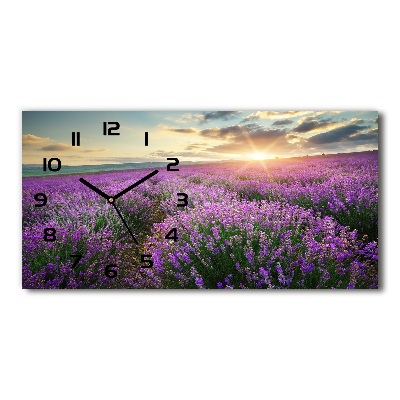 Reloj rectangular Campo de lavanda