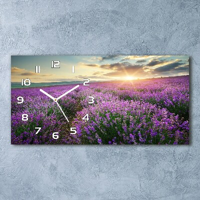Reloj rectangular Campo de lavanda
